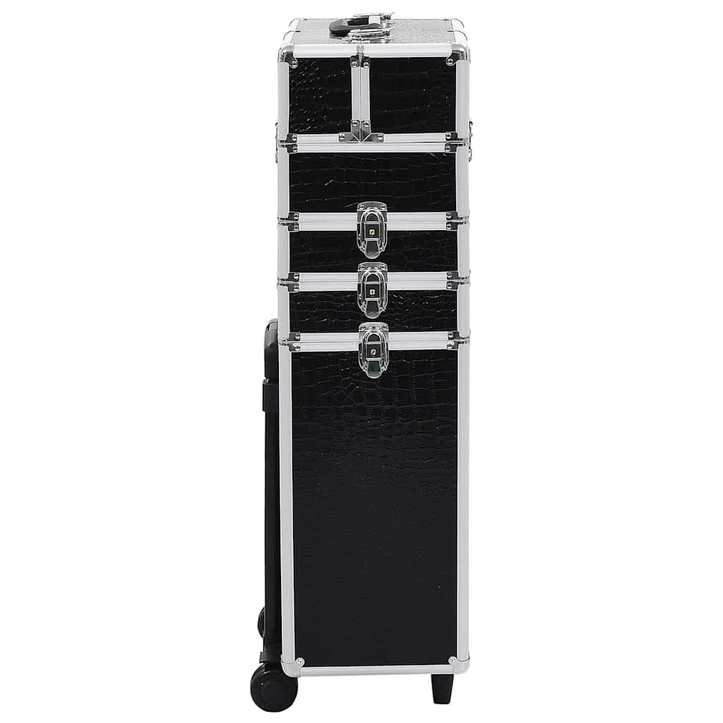 vidaXL Make-up trolley aluminium met krokodillenpatroon - foto 3