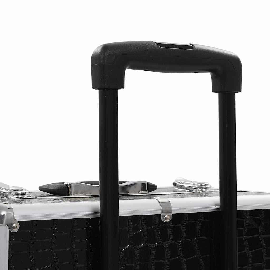 vidaXL Make-up trolley aluminium met krokodillenpatroon - foto 8