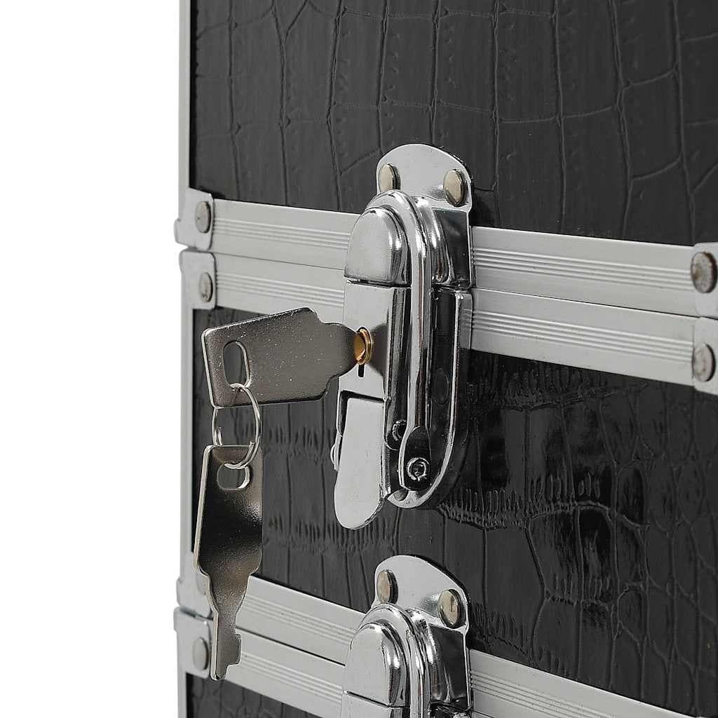 vidaXL Make-up trolley aluminium met krokodillenpatroon - foto 9