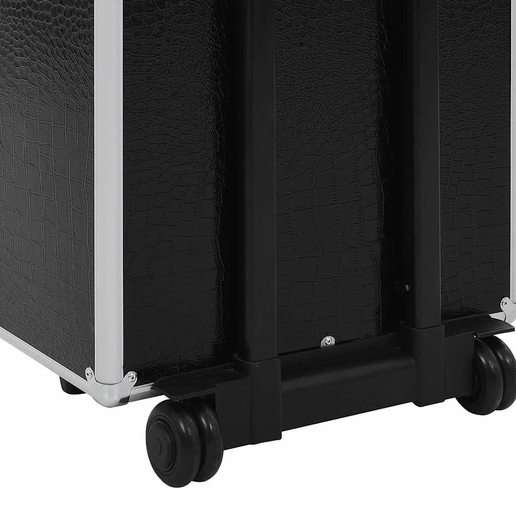vidaXL Make-up trolley aluminium met krokodillenpatroon - foto 10