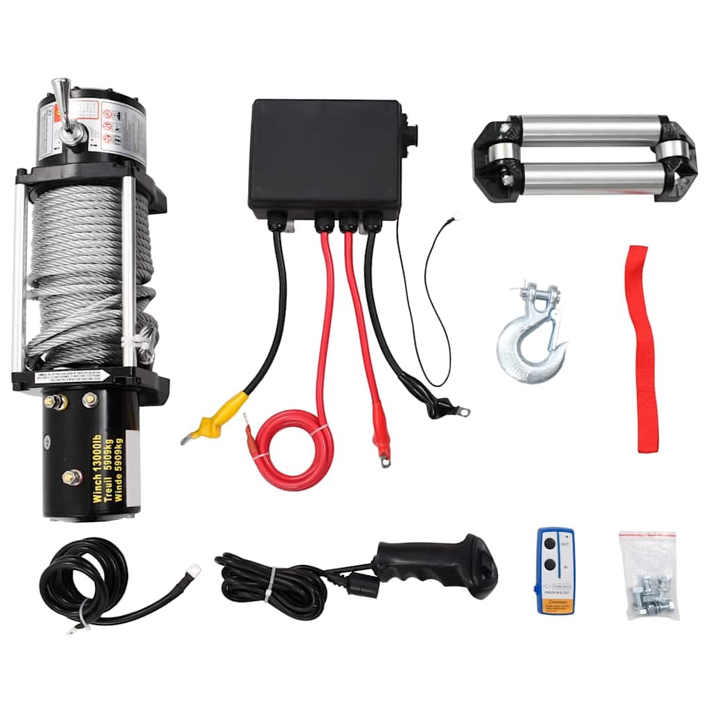 vidaXL Elektrische lier 12 V 5909 kg - foto 3
