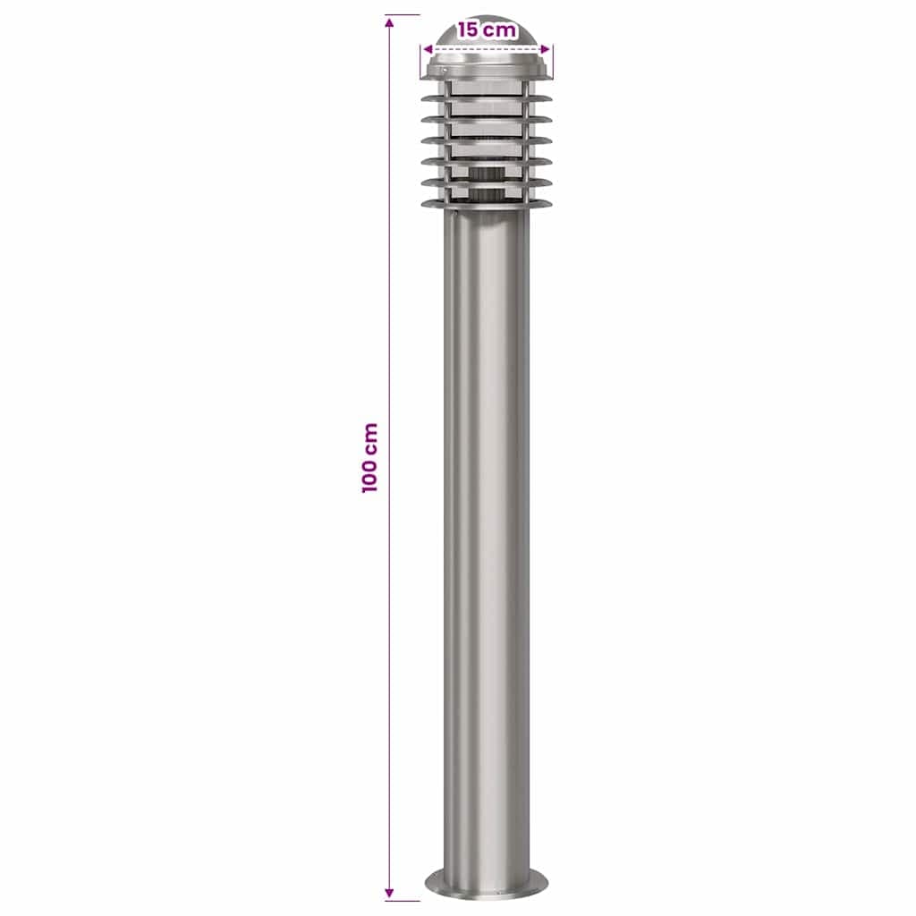 vidaXL Cilindervormige RVS LED tuinlamp - foto 6