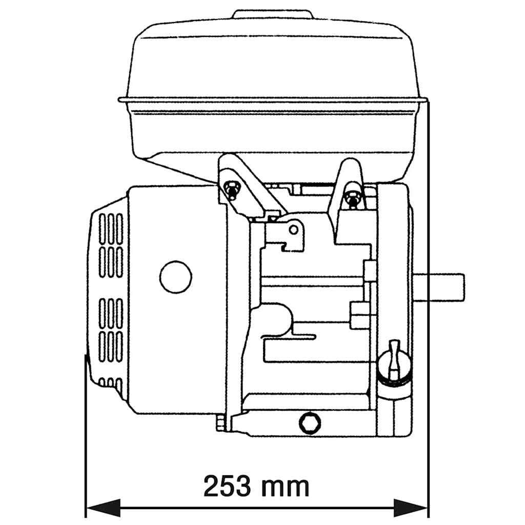 vidaXL Benzinemotor 6,5 PK 4,8 kW - foto 7