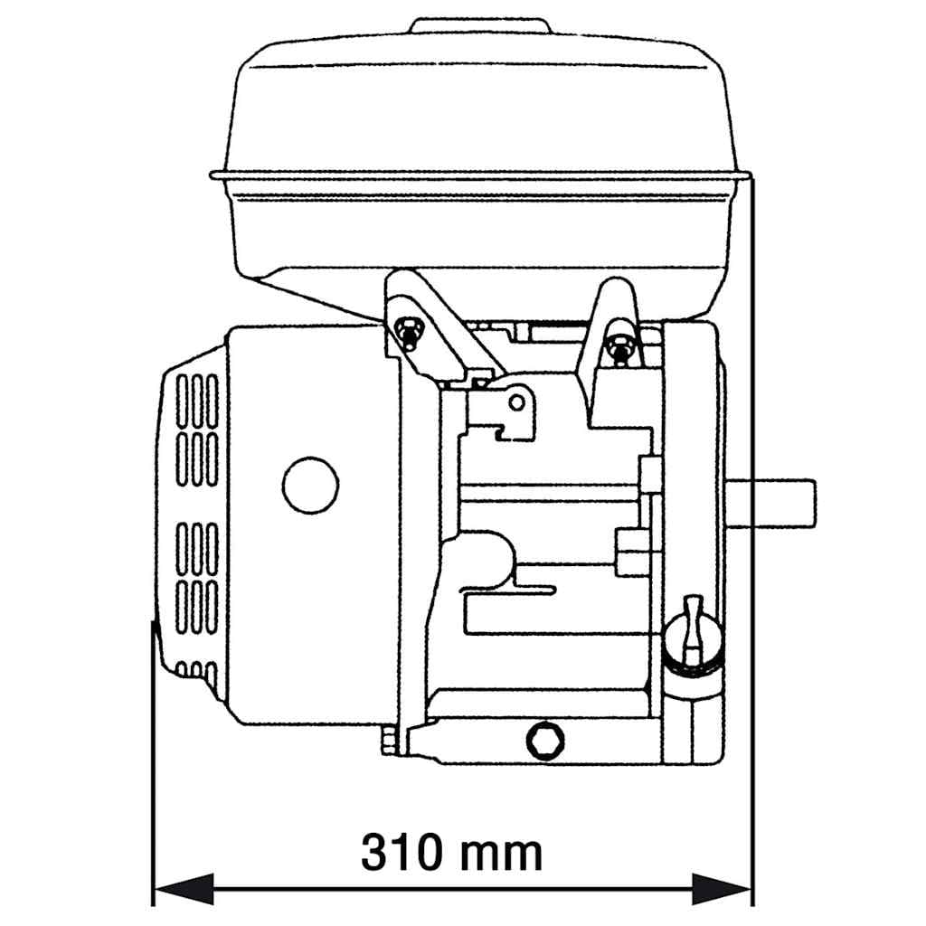 vidaXL Benzinemotor 15 pk 11 kW - foto 7