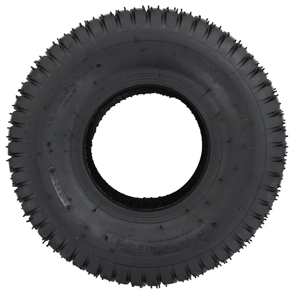 vidaXL 4-delige Kruiwagenband- binnenbandset 15x6.00-6 4PR rubber - foto 4