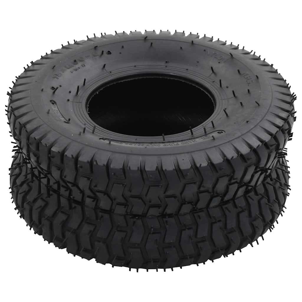 vidaXL 4-delige Kruiwagenband- binnenbandset 15x6.00-6 4PR rubber - foto 6