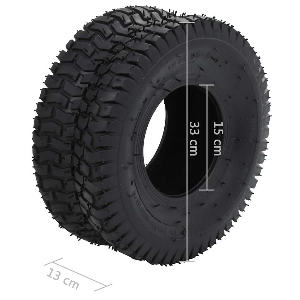 vidaXL 4-delige Kruiwagenband- binnenbandset 15x6.00-6 4PR rubber - foto 8
