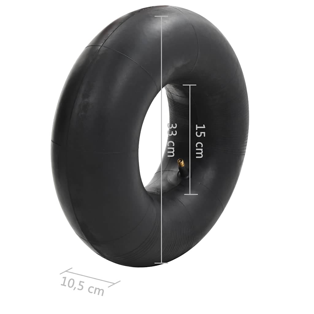 vidaXL 4-delige Kruiwagenband- binnenbandset 15x6.00-6 4PR rubber - foto 9