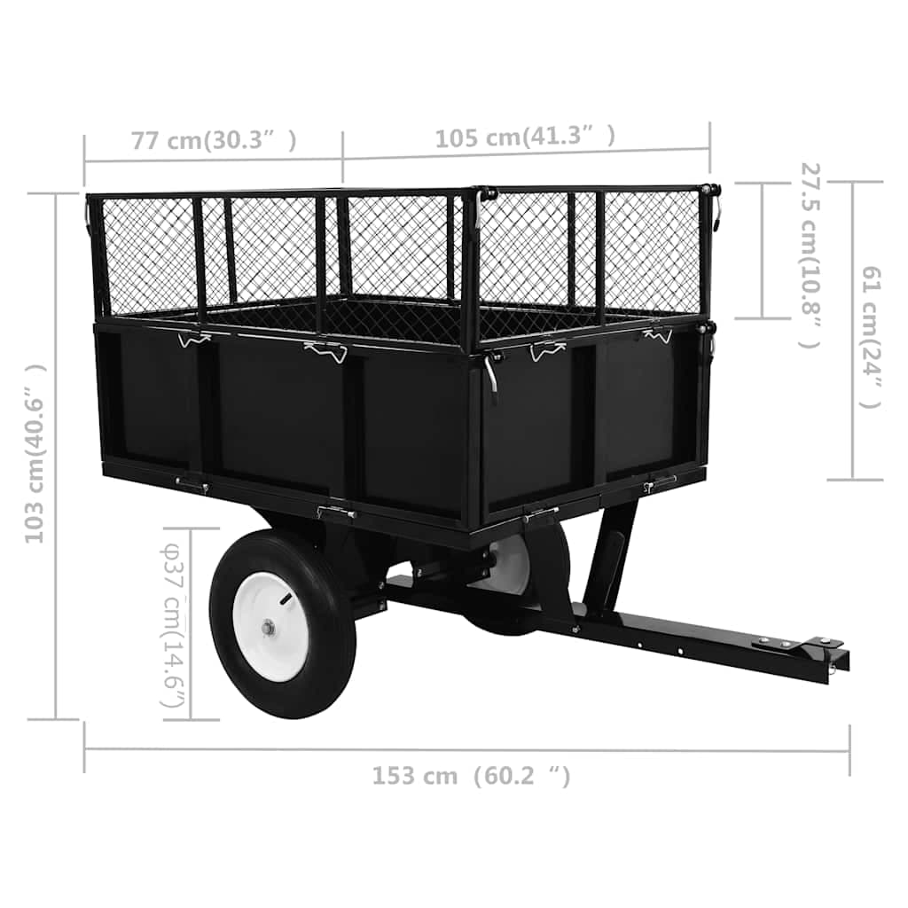 vidaXL Kiepwagen zitmaaiers 300 kg - foto 11