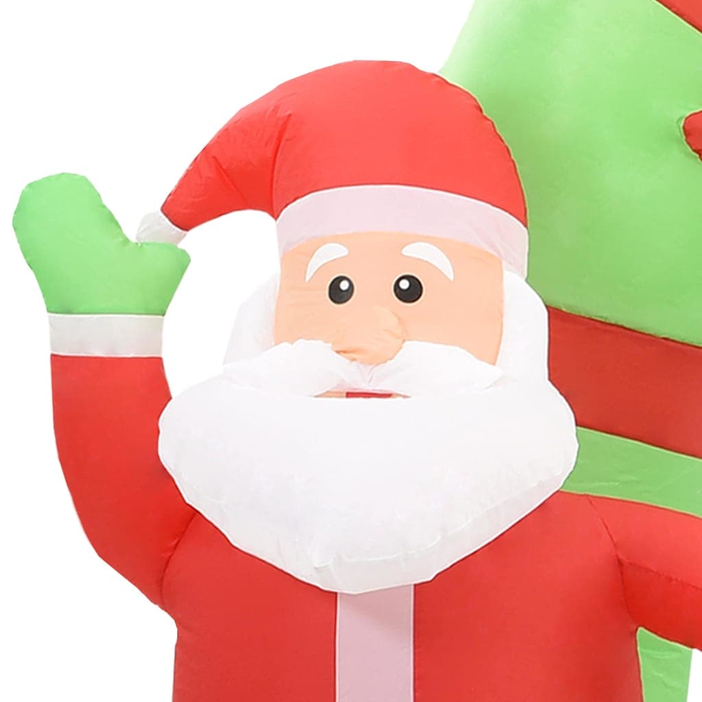 vidaXL Kerstboog kerstman sneeuwpop opblaasbaar LED - foto 8