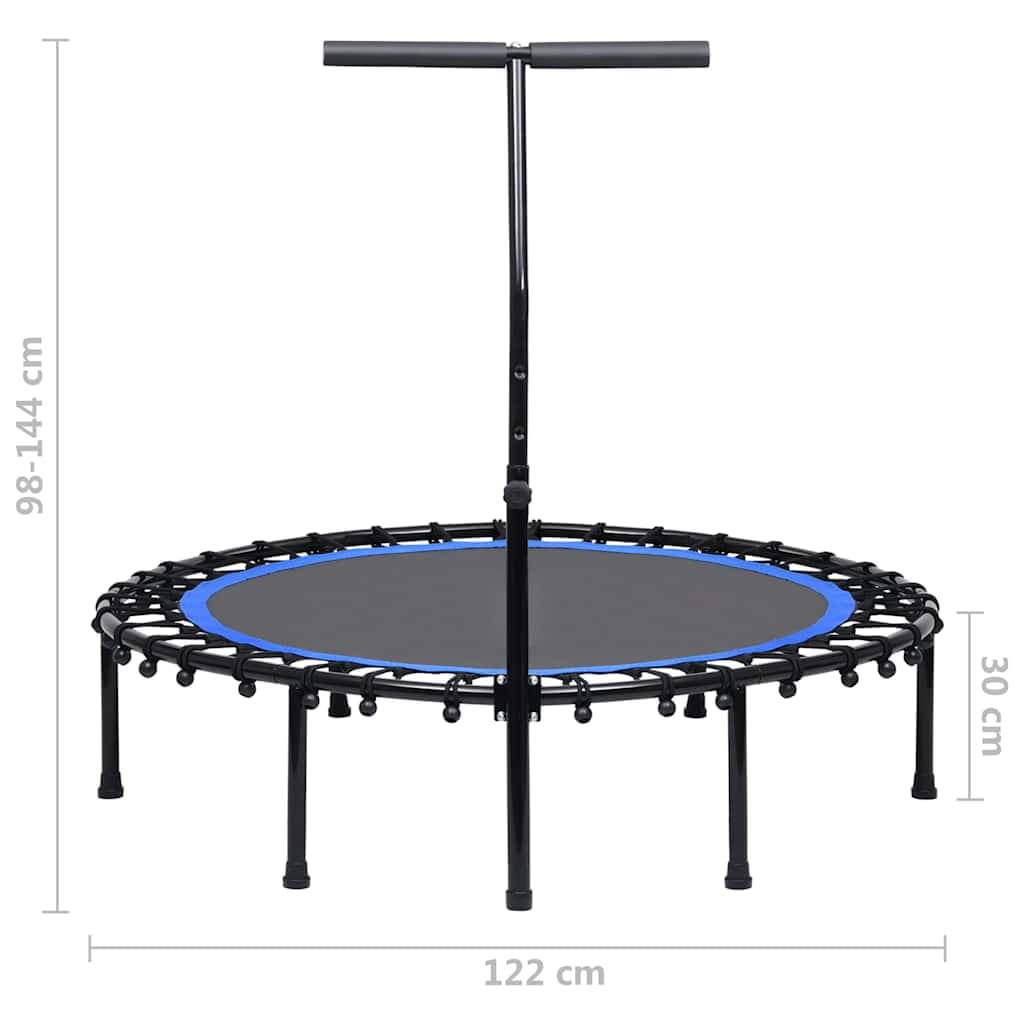 vidaXL Fitnesstrampoline met handgreep en veiligheidsmat - foto 7