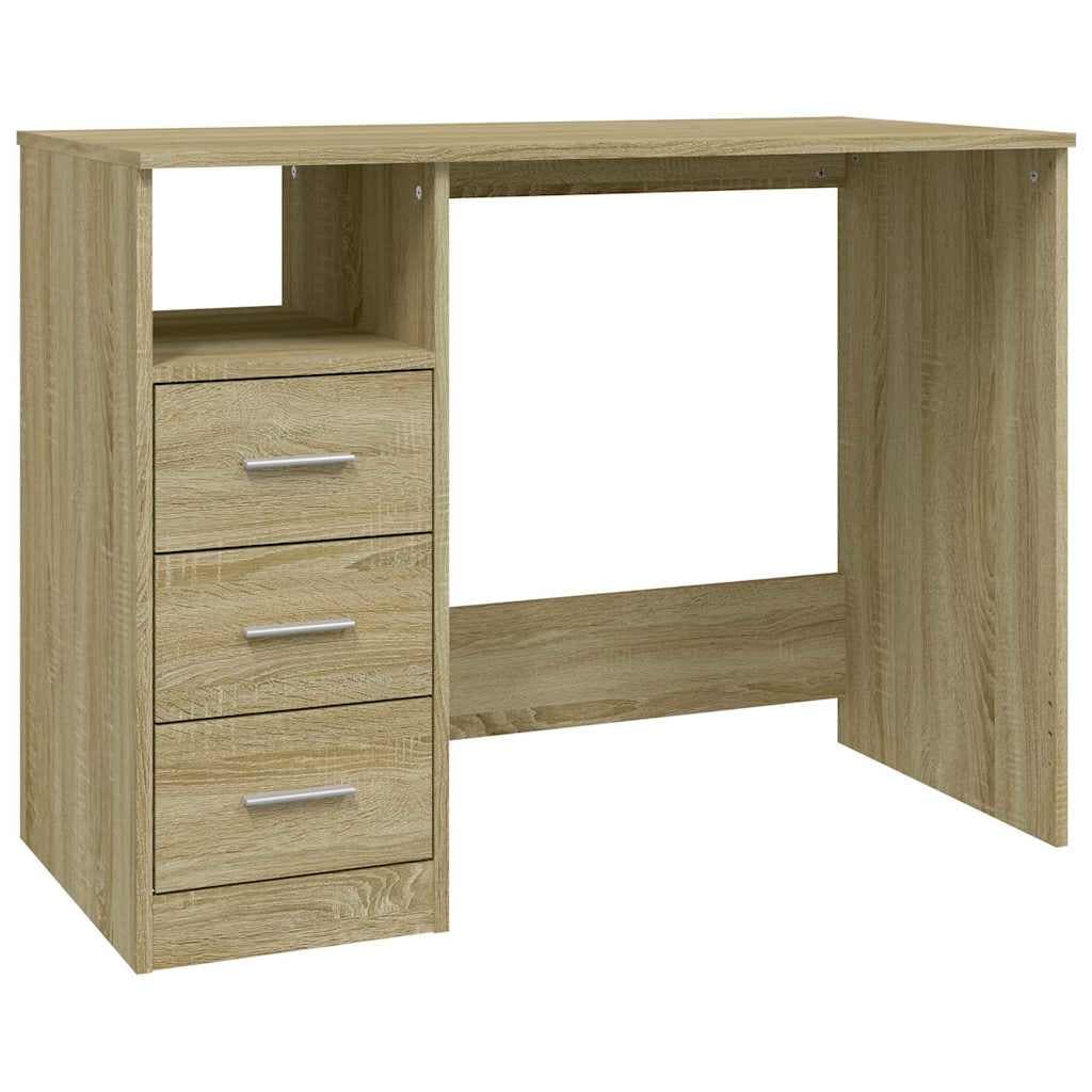 vidaXL Bureau lades eikenkleurig - foto 2