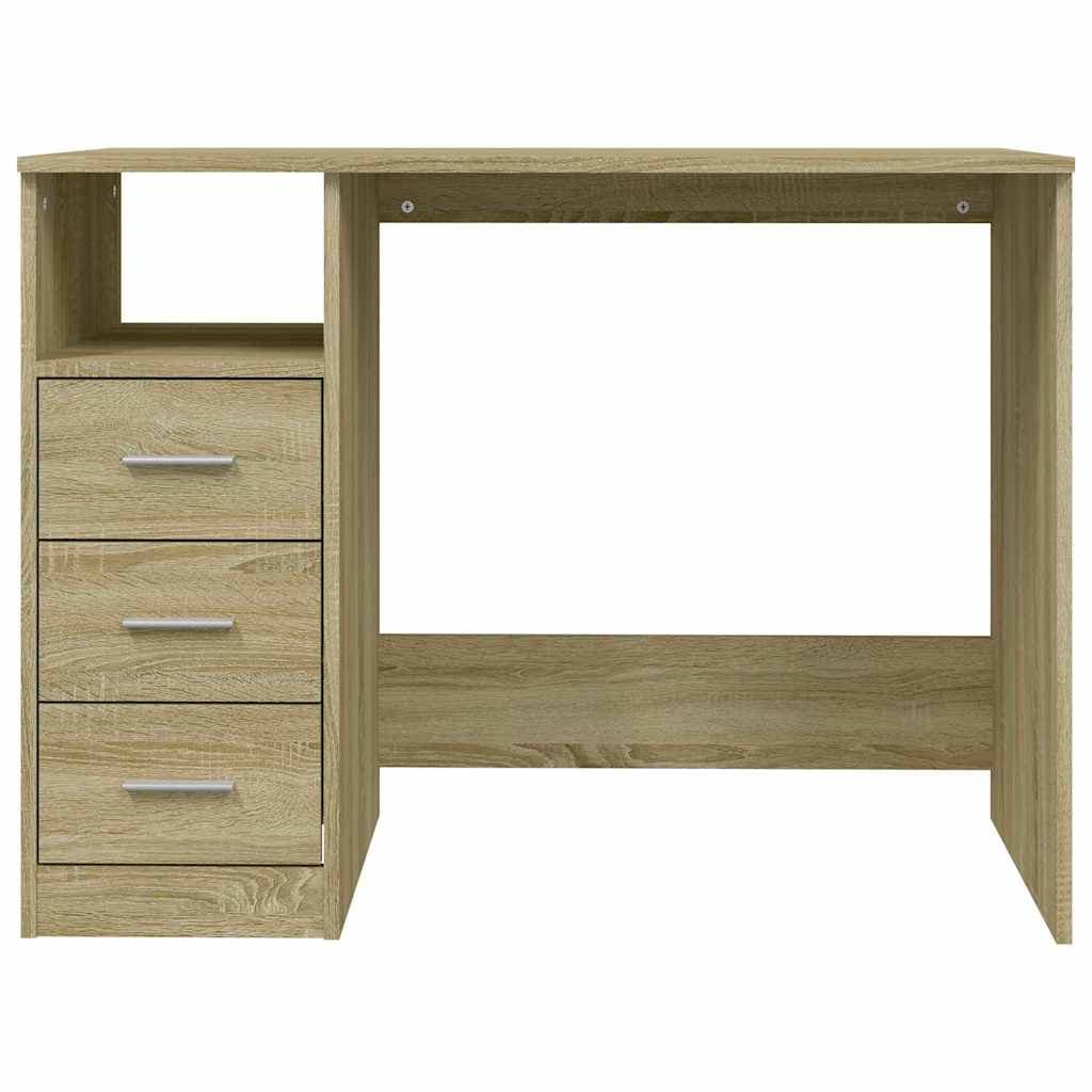 vidaXL Bureau lades eikenkleurig - foto 6