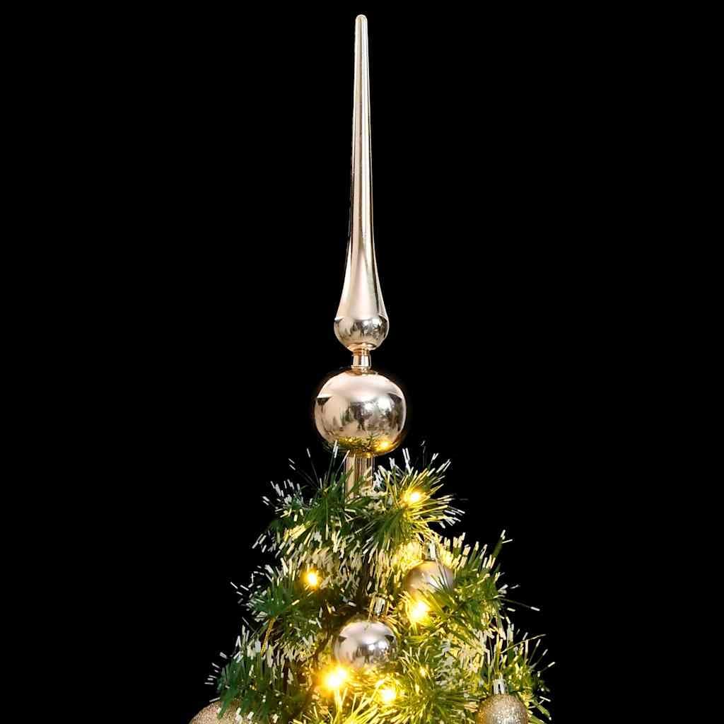 vidaXL Kunstkerstboom 150 LED' kerstballen sneeuw - foto 2