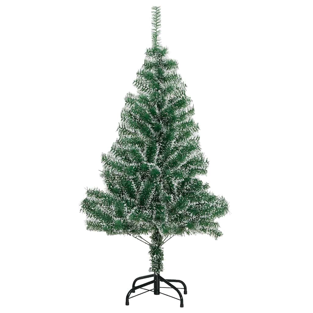 vidaXL Kunstkerstboom 150 LED' kerstballen sneeuw - foto 5