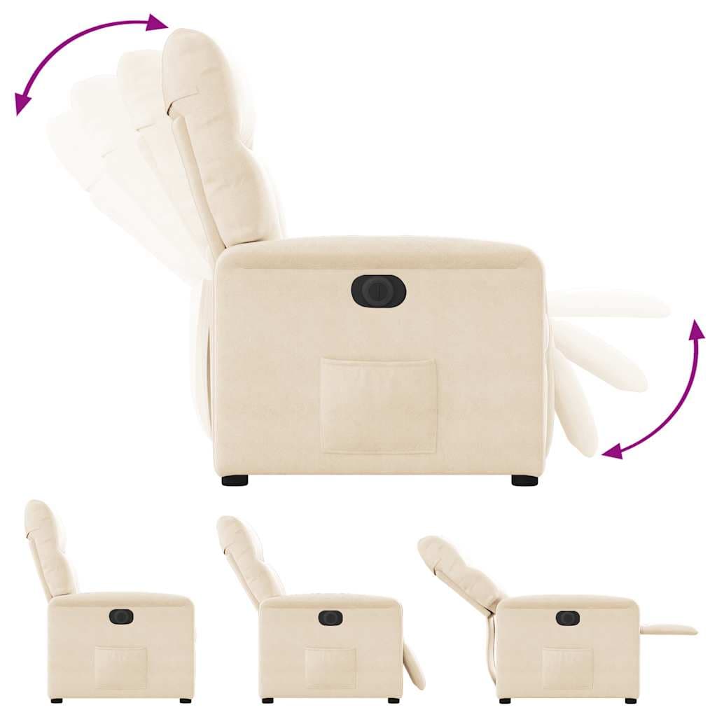 vidaXL Fauteuil elektrisch verstelbaar microvezelstof - foto 9