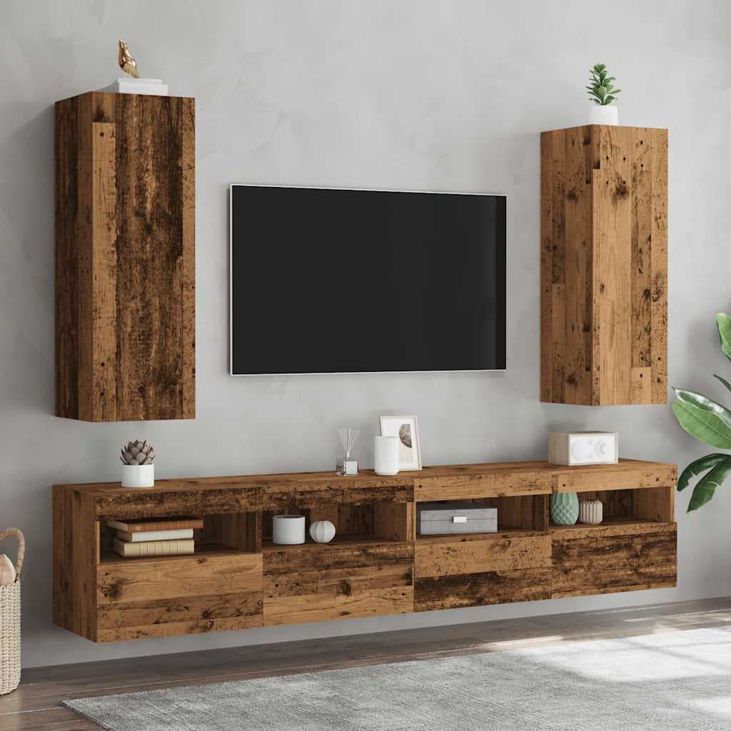 vidaXL Tv-meubelen oud houtkleurig - foto 3